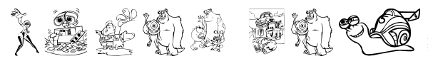 Pixar family 2 font preview